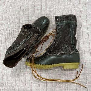 L.L. Bean x Todd Snyder, Brown Bison Leather Bean Boots (Size 8)